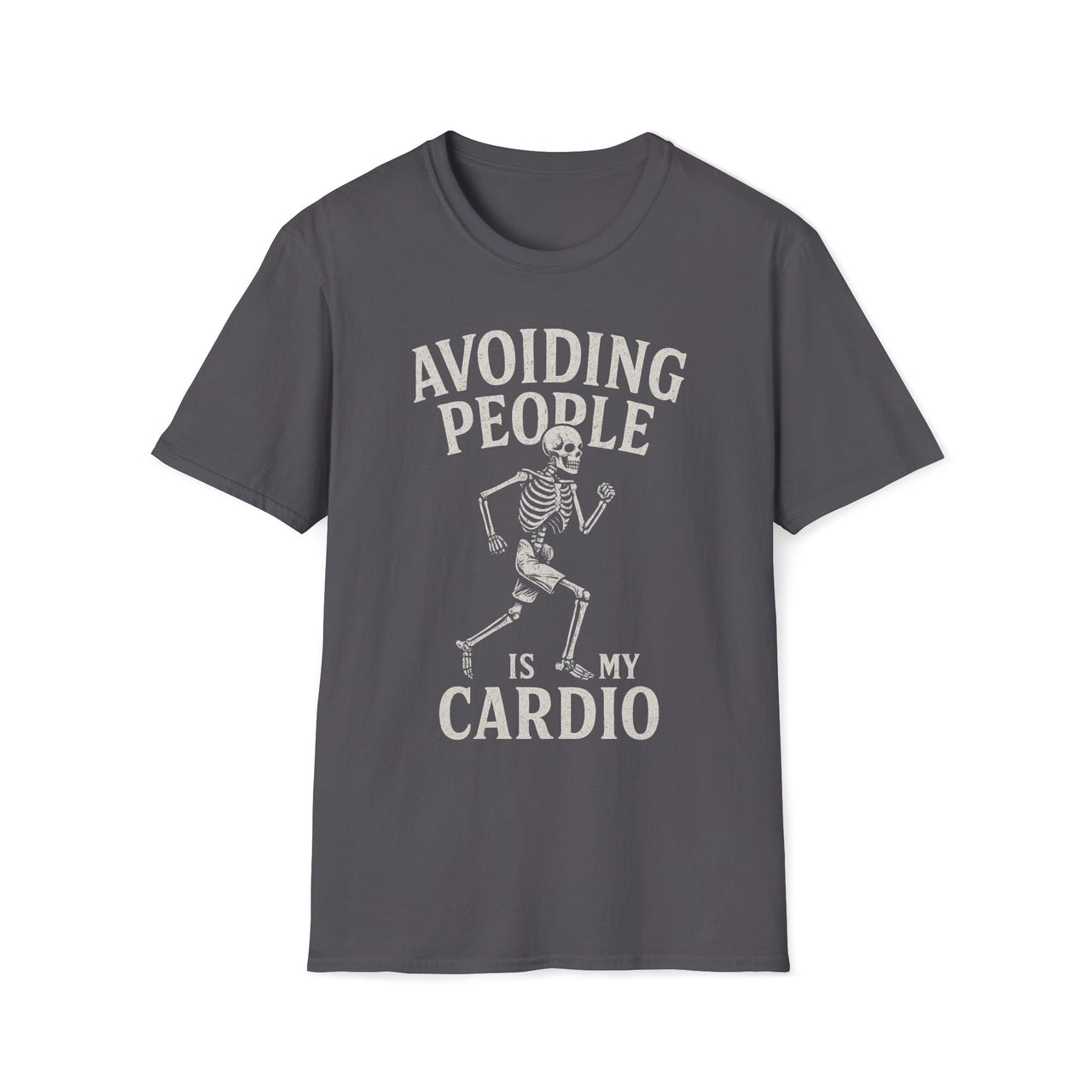 Social Distancing T-Shirt – Avoiding People Skeleton Tee