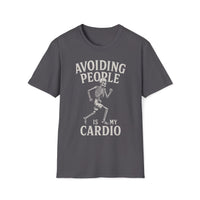 Social Distancing T-Shirt – Avoiding People Skeleton Tee