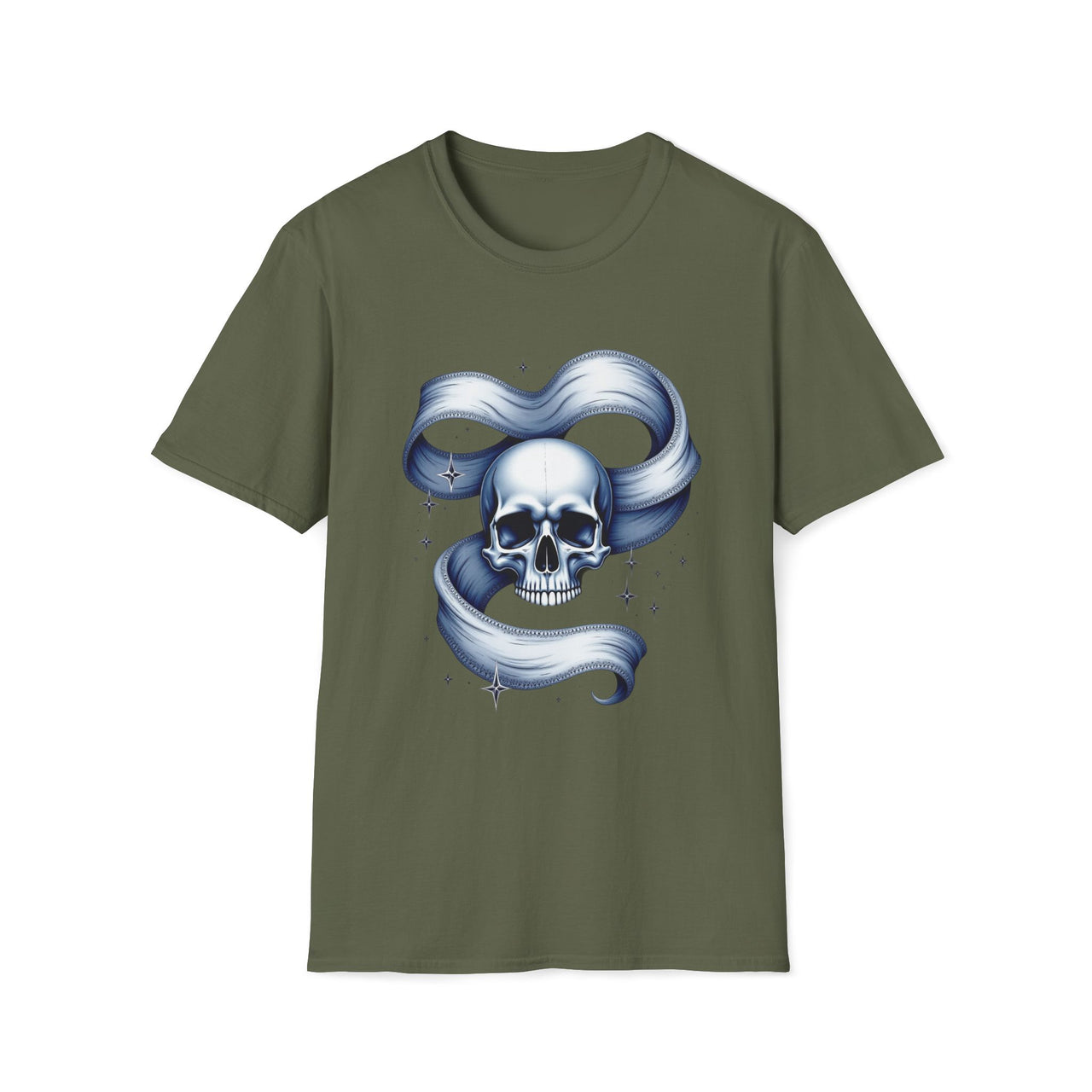 Macabre Threads Stellar Skull Galaxy Skull T Shirt – Cosmic Gothic Tee