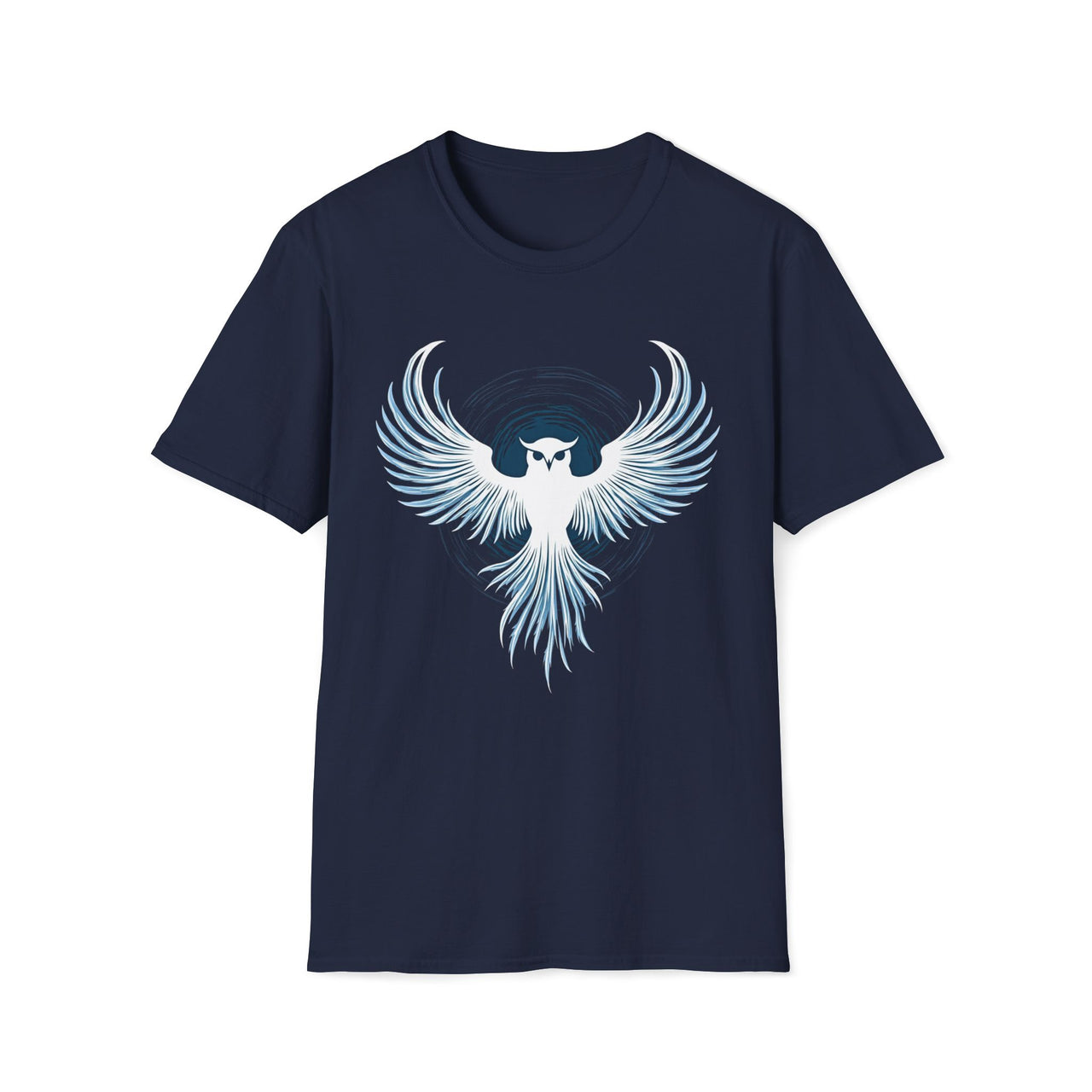 Macabre Threads Navy Mystic Owl – Lunar Guardian T-Shirt