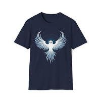 Macabre Threads Navy Mystic Owl – Lunar Guardian T-Shirt