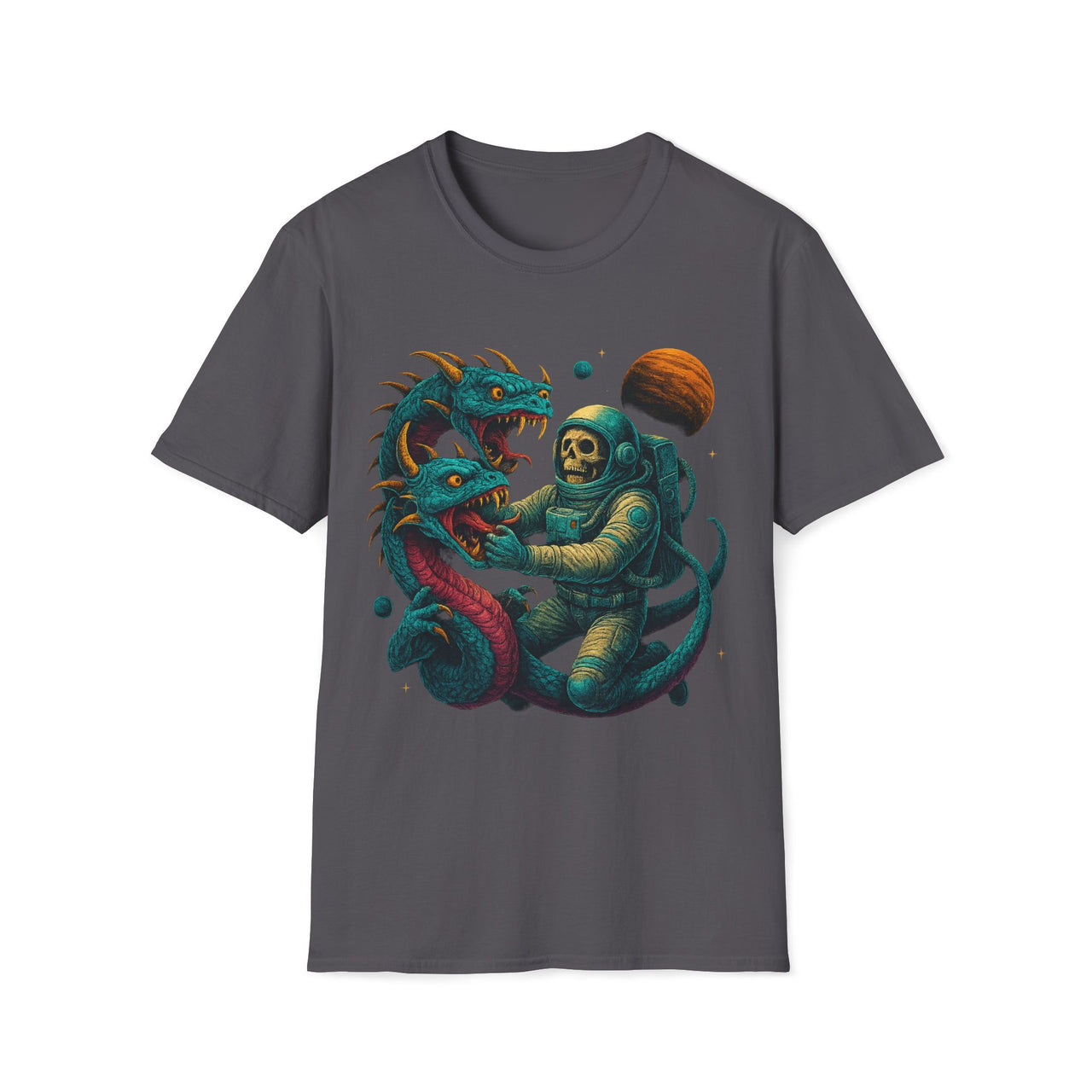 Galactic Grapple – Astronaut vs Space Serpent T-Shirt