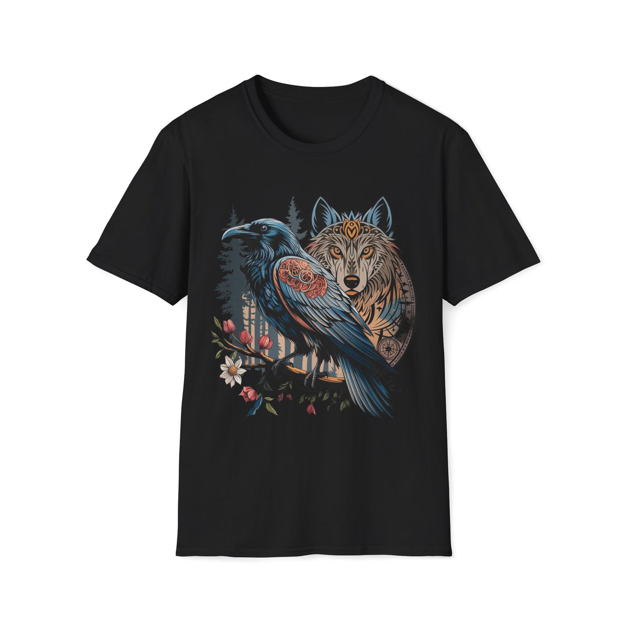 Macabre Threads Black Mystical Companions T-Shirt