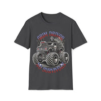 Macabre Threads Dark Heather Grim Driver – Monster Truck Reaper Tee