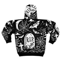 Graveyard Whispers Hoodie (full zip)