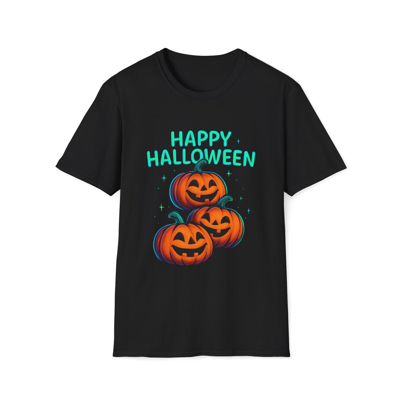 Happy Halloween Tee Shirt – Jack-O’-Lantern Pumpkin T-Shirt