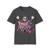 Macabre Threads Dark Heather Mystery Brew T-Shirt – Gothic Coffee Lovers Tee