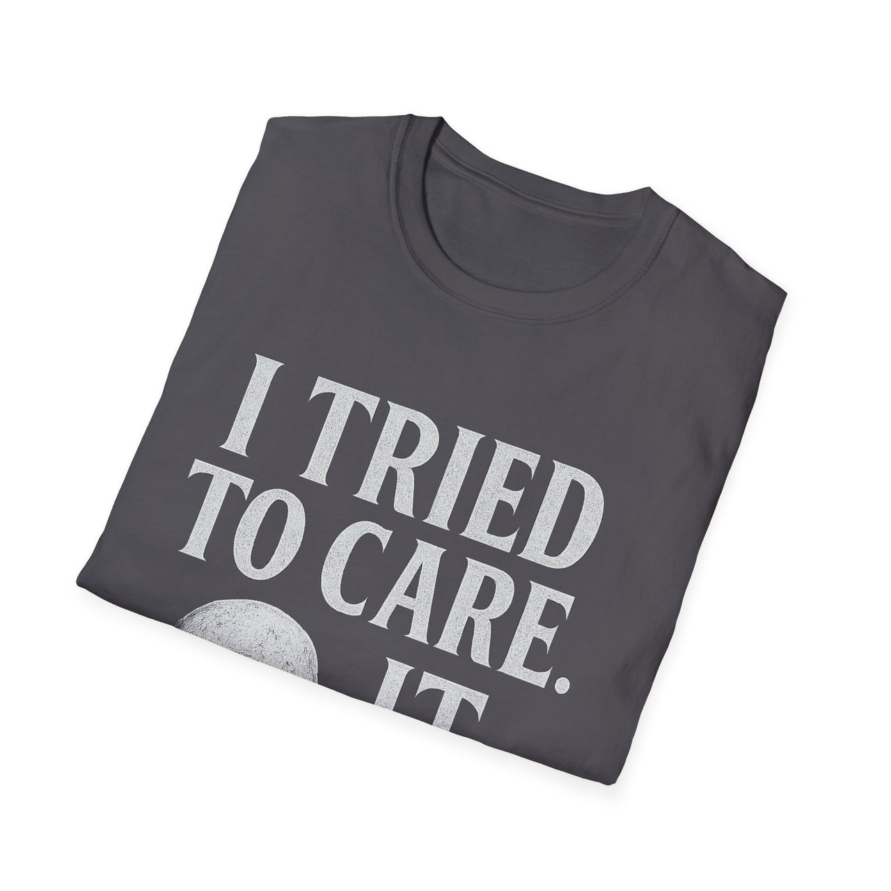 Careless Remains T-Shirt – I Tried to Care Skull Tee