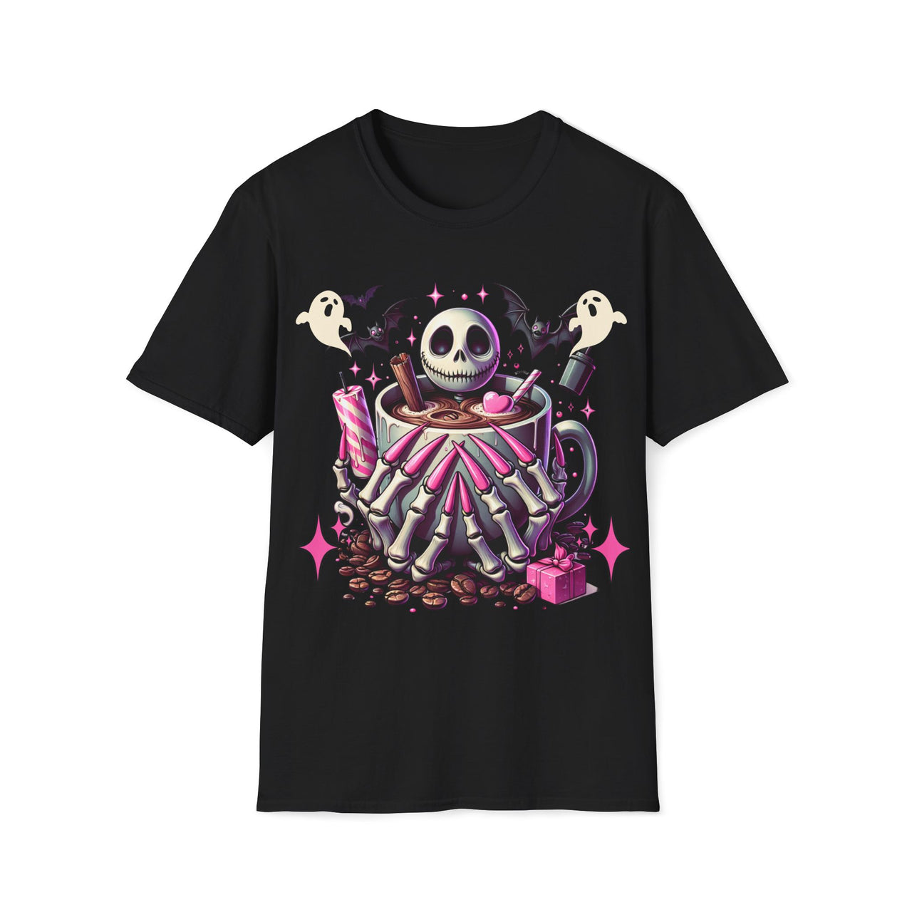 Macabre Threads Black Mystery Brew T-Shirt – Gothic Coffee Lovers Tee