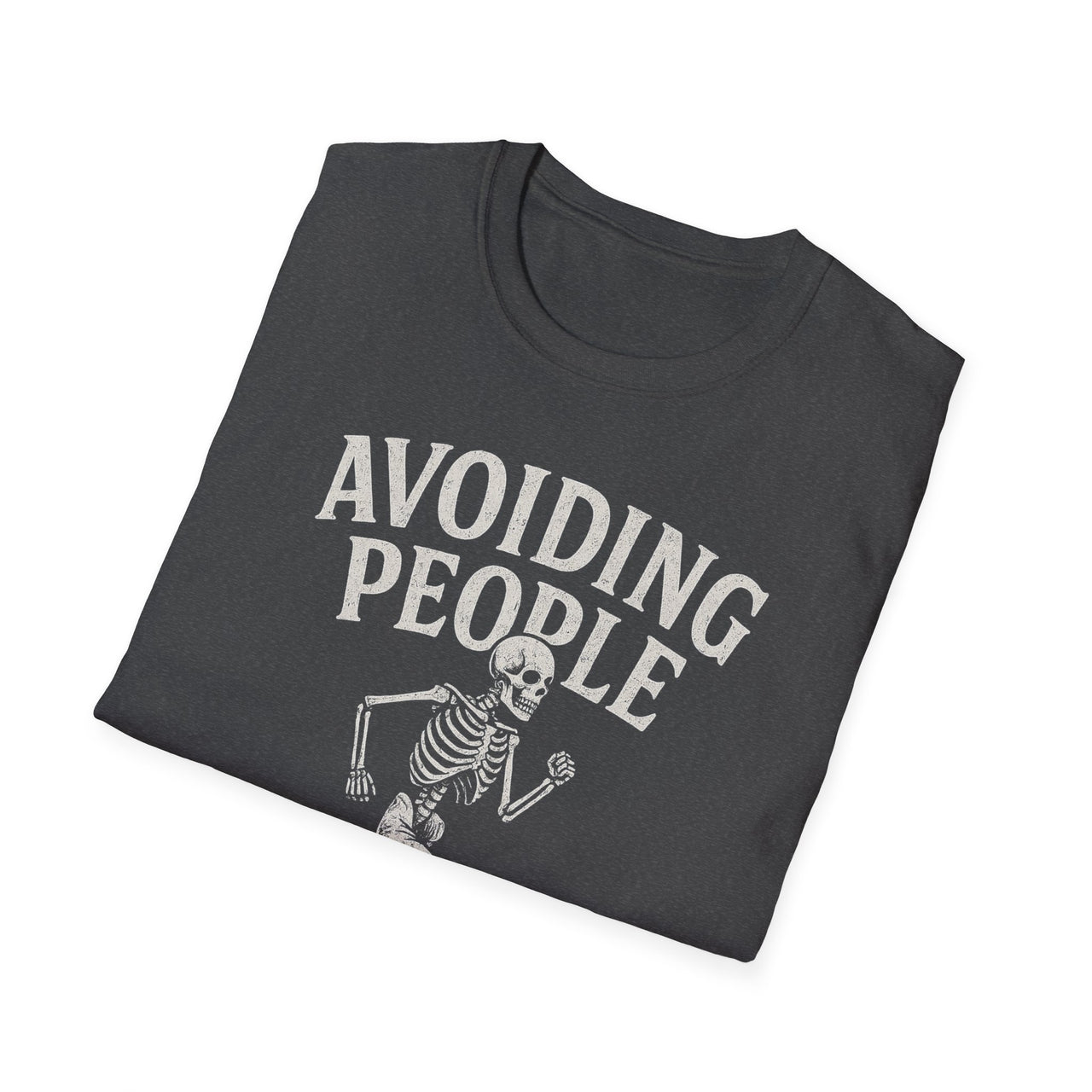 Social Distancing T-Shirt – Avoiding People Skeleton Tee