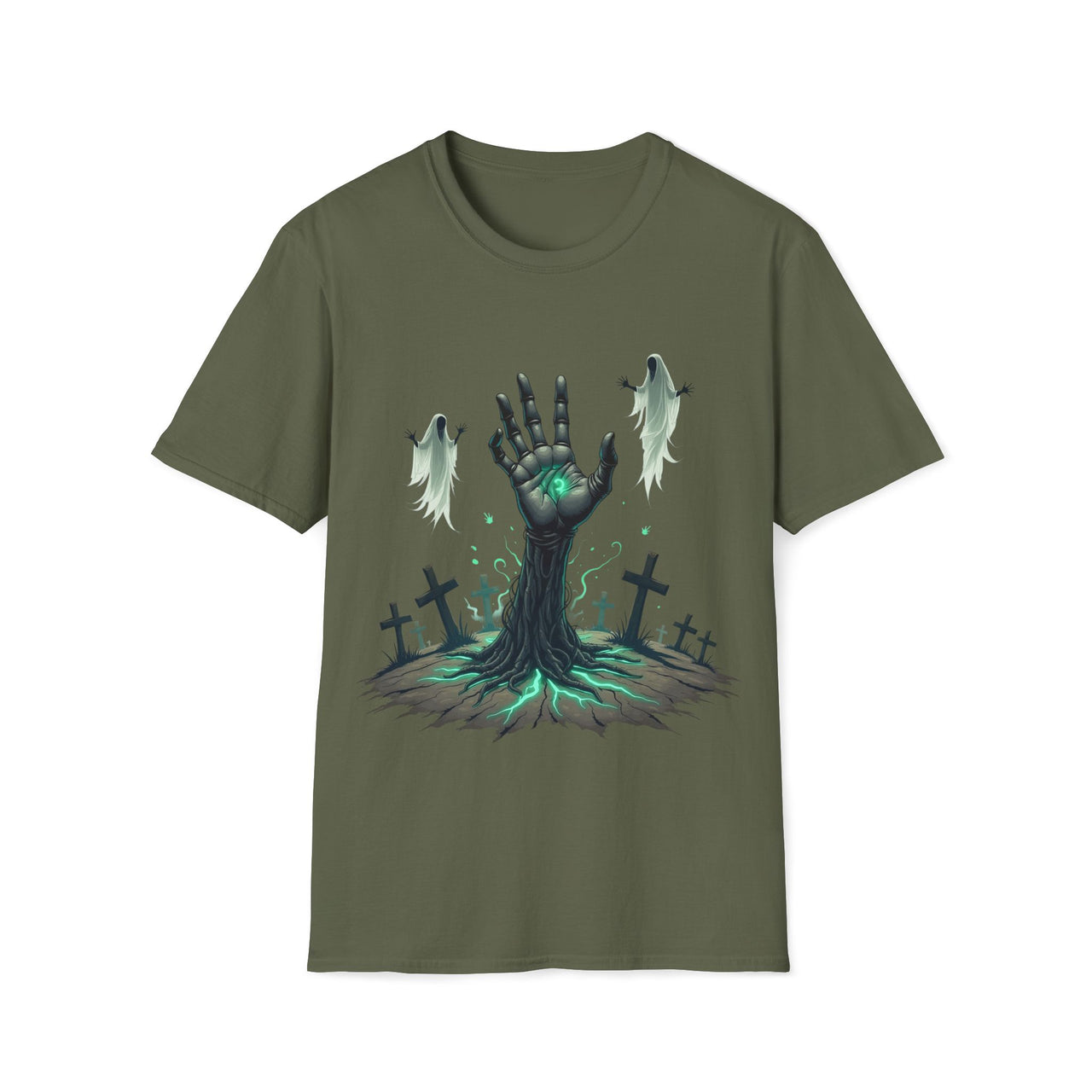 Macabre Threads Grave Surge - Gothic Resurrection T-Shirt