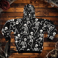 Dancing Bones Hoodie (full zip)