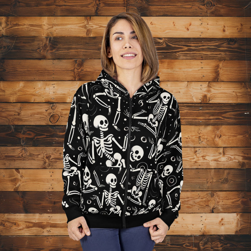 Dancing Bones Hoodie (full zip)