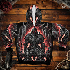 Ashen Crusader Hoodie (full zip)