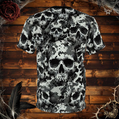 Camo Skull All-Over Print T-Shirt