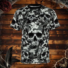 Camo Skull All-Over Print T-Shirt