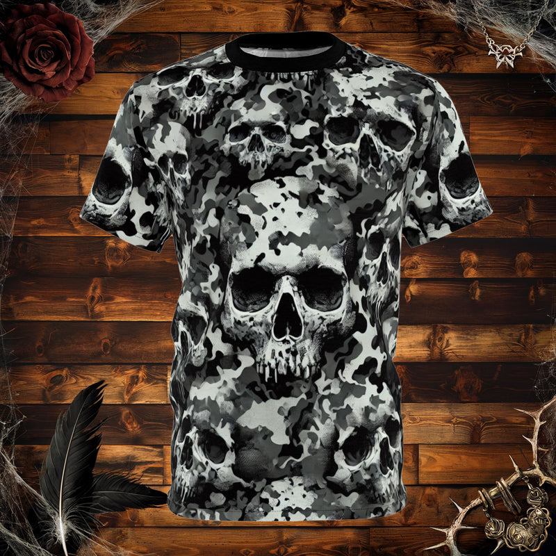 Camo Skull All-Over Print T-Shirt