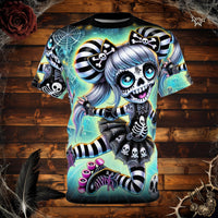 Skelly Skater All-Over Print T-Shirt