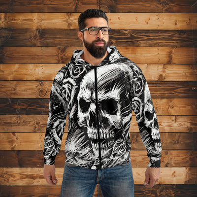Vile Roses Hoodie (full zip)