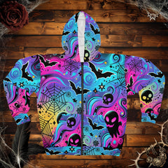 Neon Haunt Hoodie (full zip)