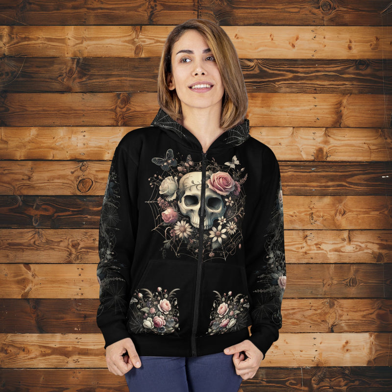 Fading Petals Hoodie (full zip)