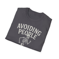 Social Distancing T-Shirt – Avoiding People Skeleton Tee