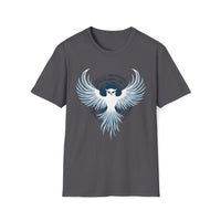 Macabre Threads Charcoal Mystic Owl – Lunar Guardian T-Shirt