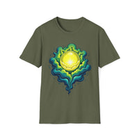 Macabre Threads Orb Glow T-Shirt – Gothic Luminous Orb Graphic Tee