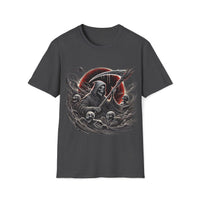 Macabre Threads Dark Heather Eclipse Reaper – Grim Reaper Eclipse T-Shirt