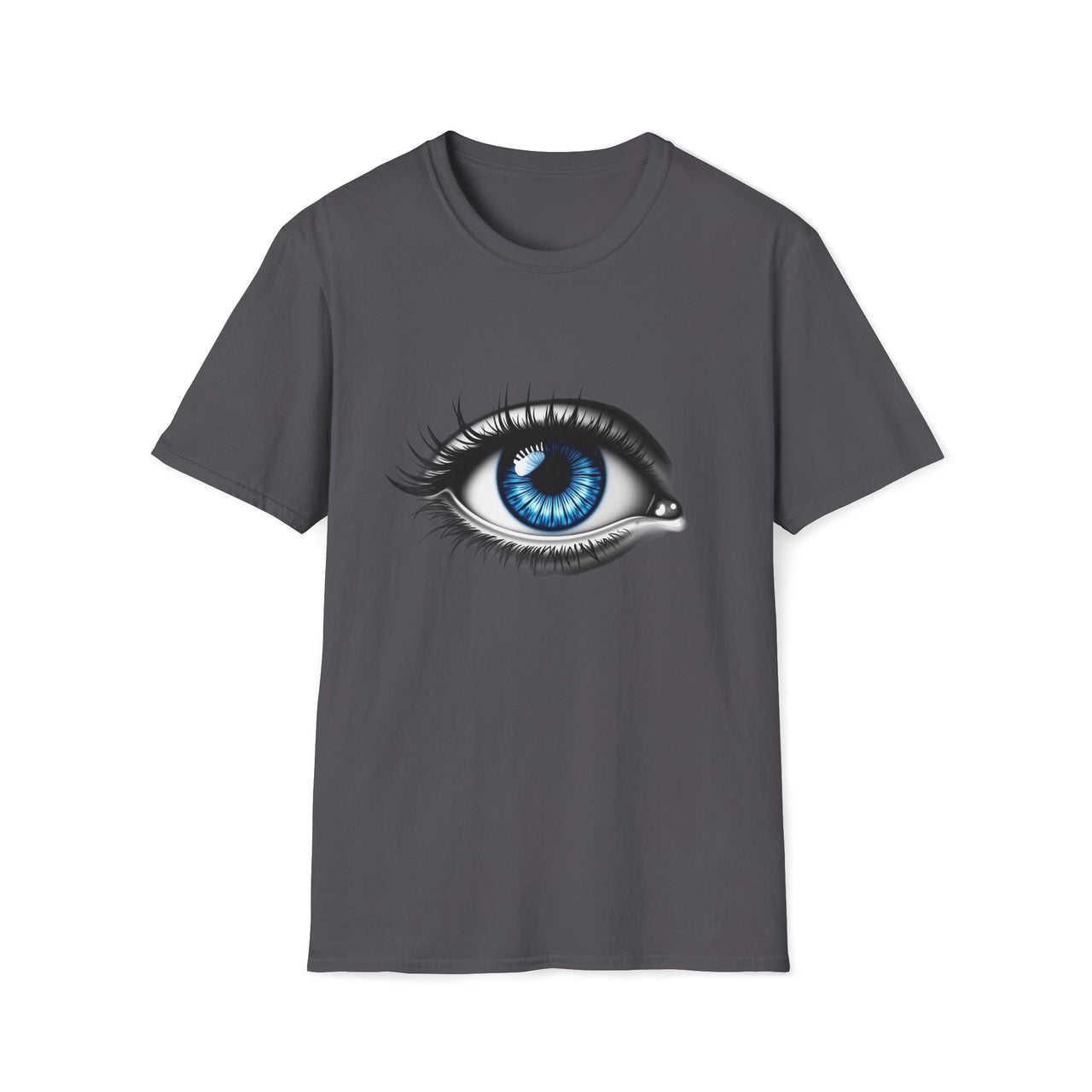 Macabre Threads Charcoal Mystic Gaze – All-Seeing Eye T-Shirt