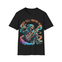 Macabre Threads Black Riff Reaper – Grim Reaper Guitar T-Shirt