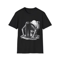 Macabre Threads Black Toilet Terror T-Shirt | Gothic Bathroom Horror Tee