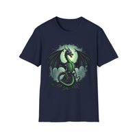 Macabre Threads Navy Ichor Dragon T-Shirt – Venomous Gothic Dragon Design