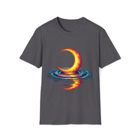 Macabre Threads Charcoal Hypnotic Moon – Lunar Reflection T-Shirt