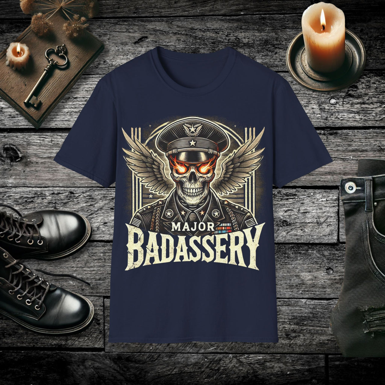 Dark Authority – Military Skull Shirt