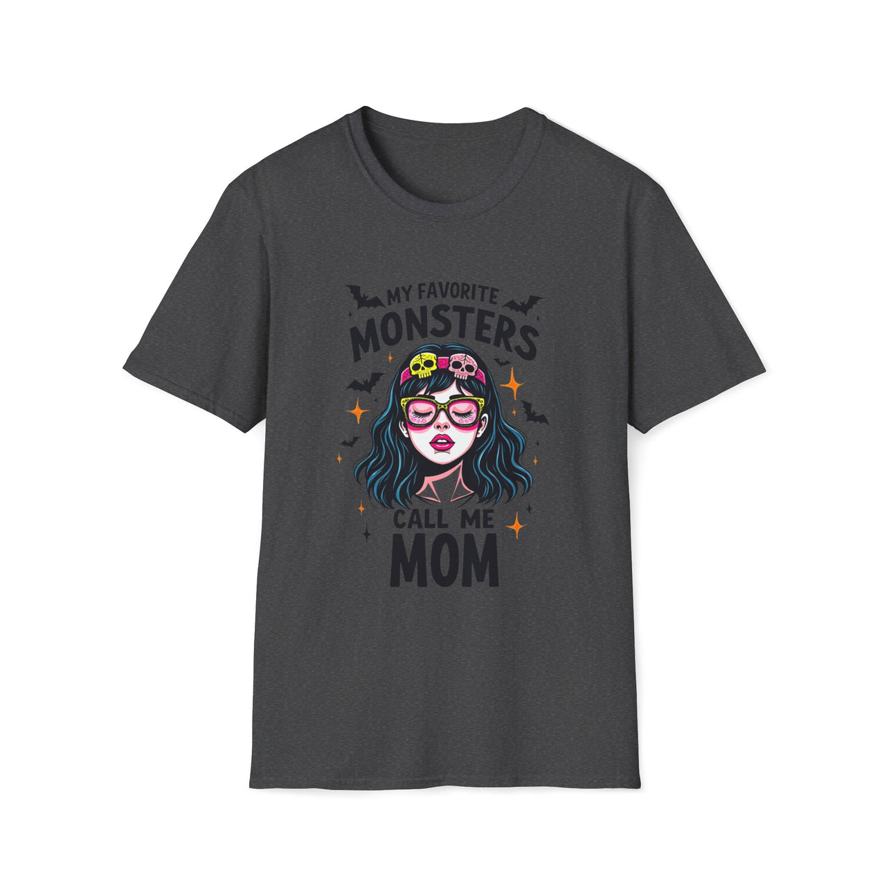 Macabre Threads Dark Heather Monster Mom T-Shirt – Funny Gothic Mom Tee
