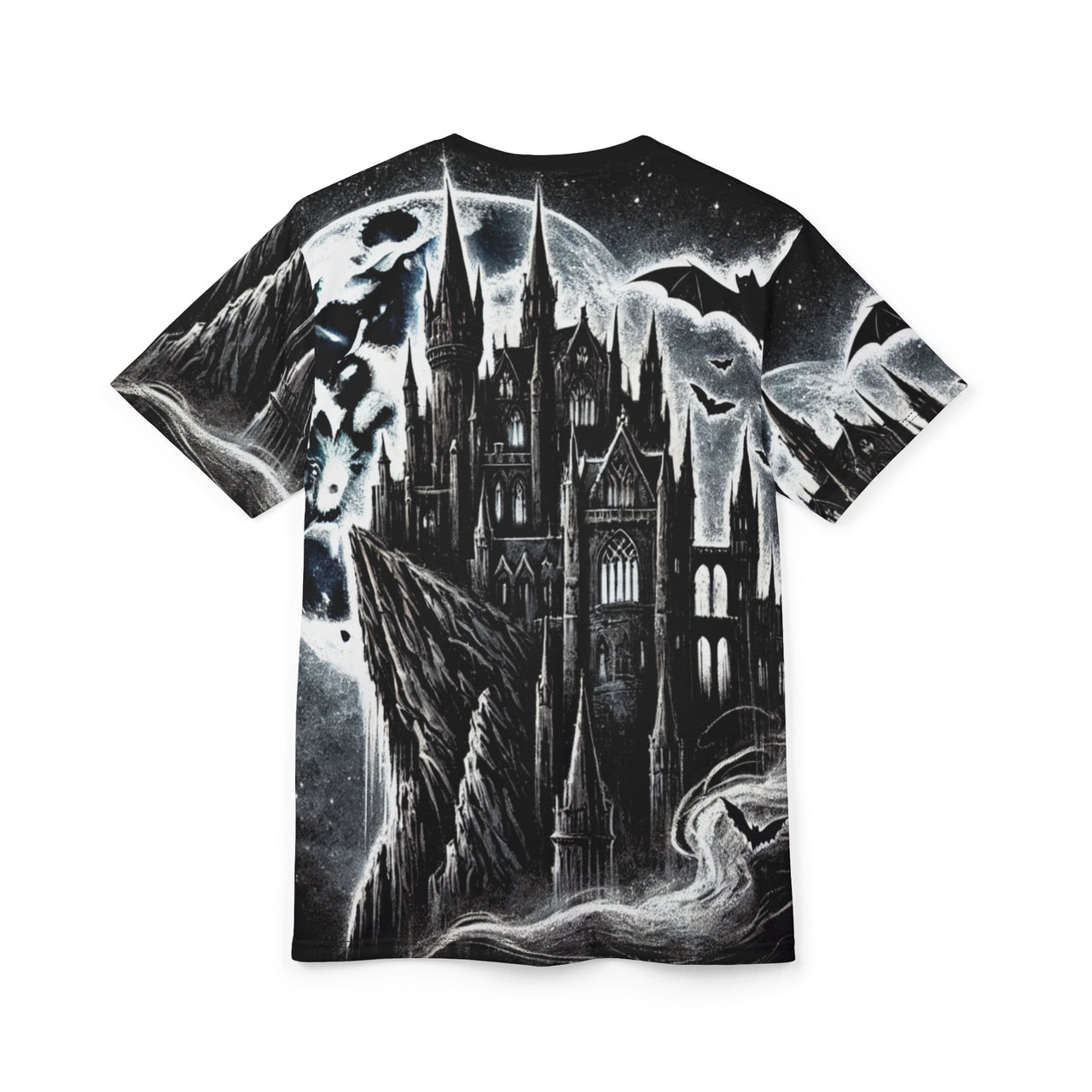 Macabre Threads Nocturnal Dominion All-Over Print T-Shirt – Midnight Reign Beast Tee
