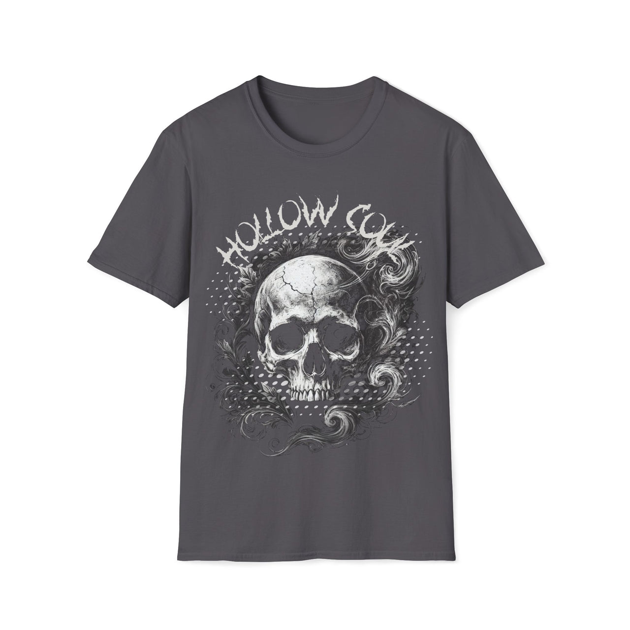 Macabre Threads Charcoal Hollow Soul – Hollow Skull Shirt