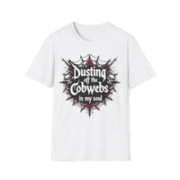 Macabre Threads White Gothic Revival T-Shirt – Cobweb Soul Statement Tee