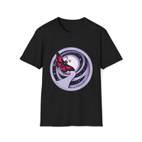 Macabre Threads Black Mystical Flight T-Shirt – Gothic Butterfly Moon Graphic Tee