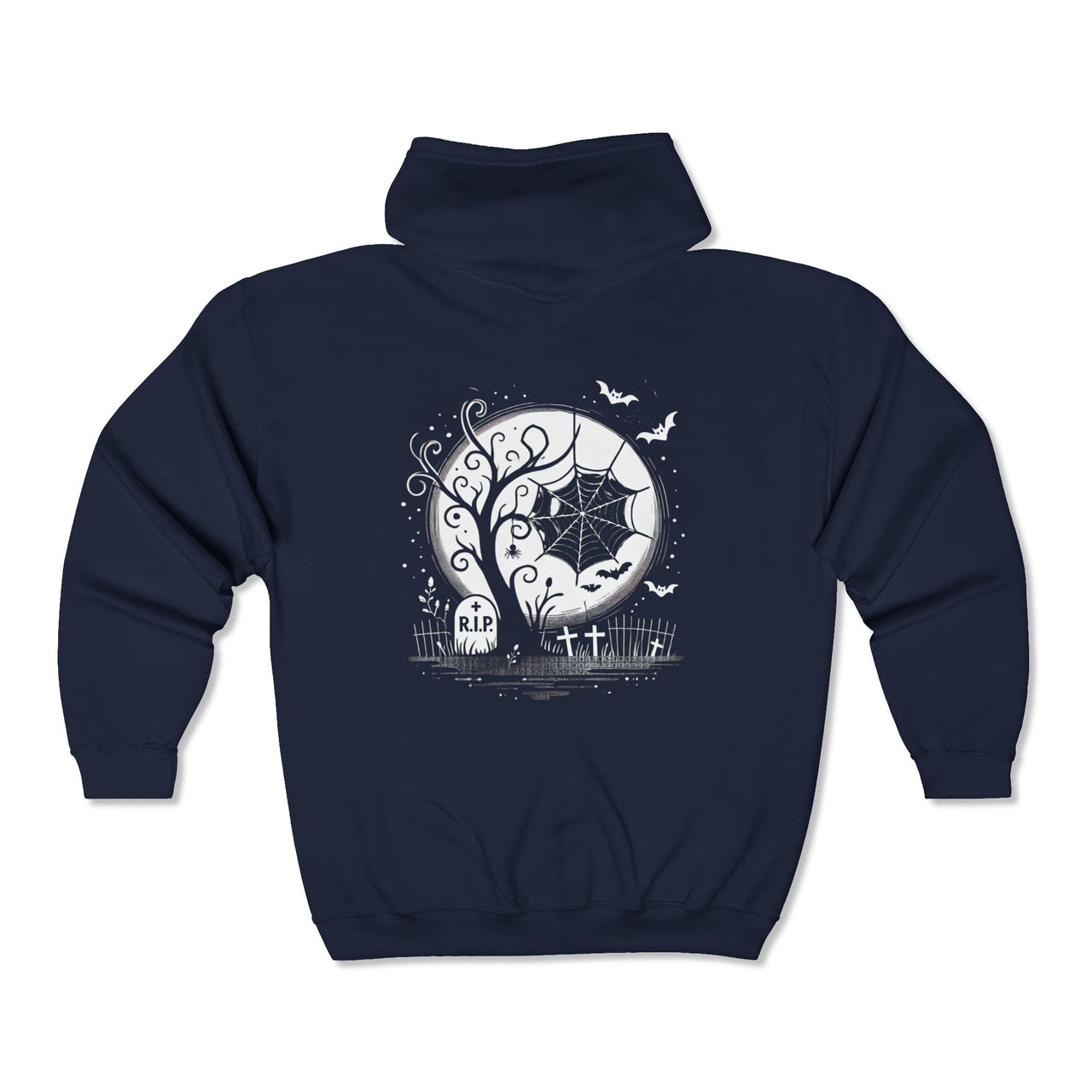 Moonlit Cemetery Hoodie (full zip)