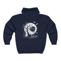 Moonlit Cemetery Hoodie (full zip)