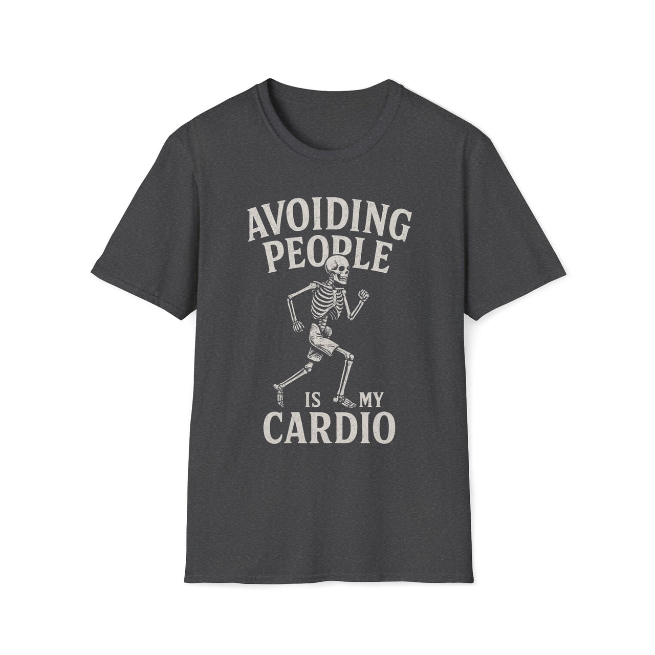 Social Distancing T-Shirt – Avoiding People Skeleton Tee