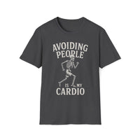 Social Distancing T-Shirt – Avoiding People Skeleton Tee