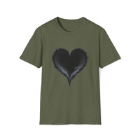 Macabre Threads Vortex Heart T-Shirt – Dark Gothic Smoke Heart Tee