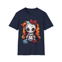 Macabre Threads Navy Voodoo Doll T-Shirt – Creepy Cute Gothic Design