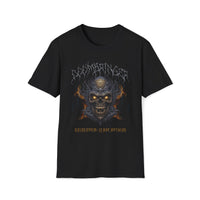 Macabre Threads Black Doombringer T-Shirt – Brutal Skull Metal Graphic