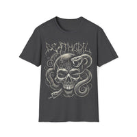 Macabre Threads Dark Heather Deathcoil – Skull Snake Shirt