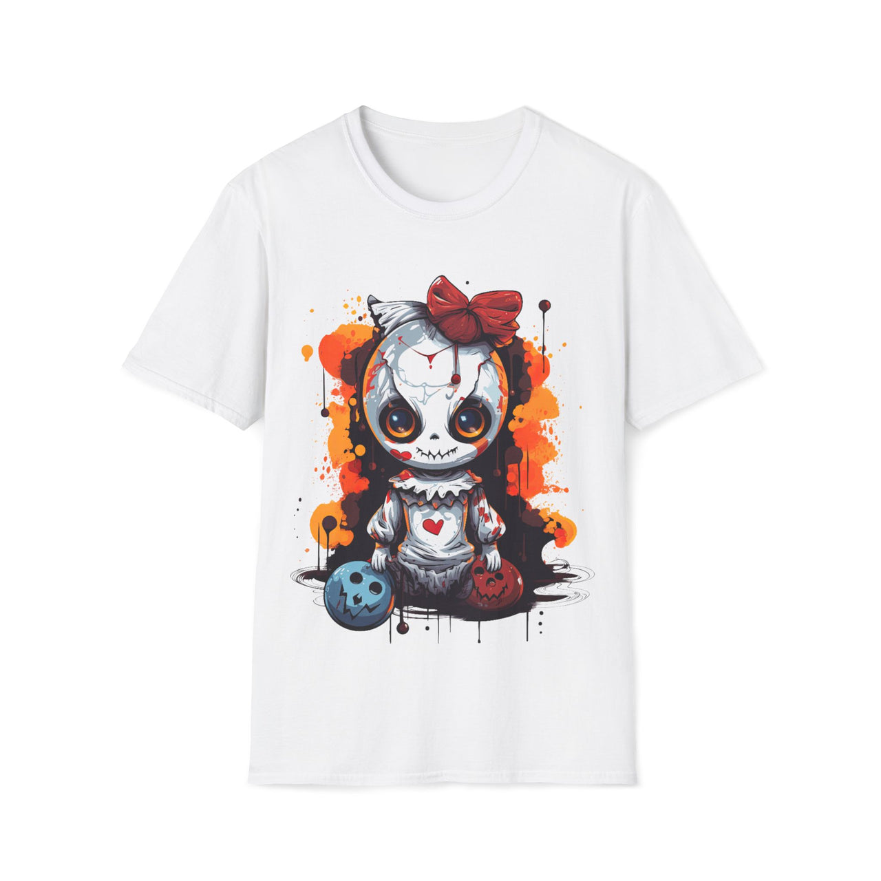 Macabre Threads White Voodoo Doll T-Shirt – Creepy Cute Gothic Design