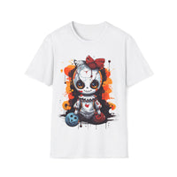 Macabre Threads White Voodoo Doll T-Shirt – Creepy Cute Gothic Design